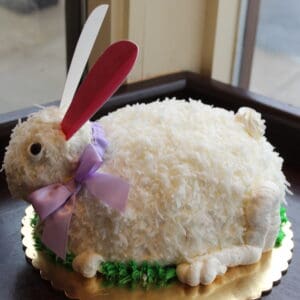 Lemon Coconut Bunny Cake